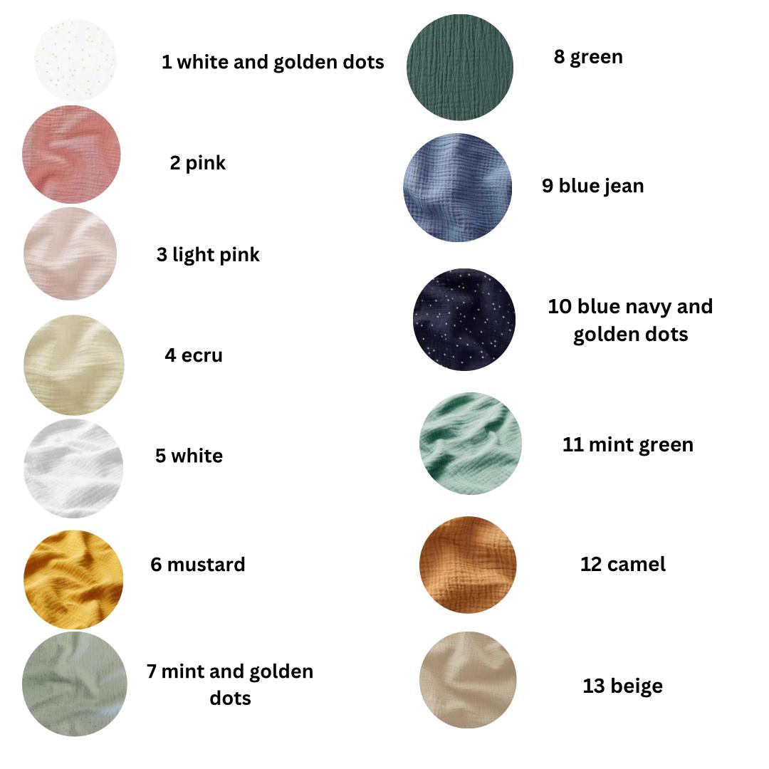 Muslin Canopy colors