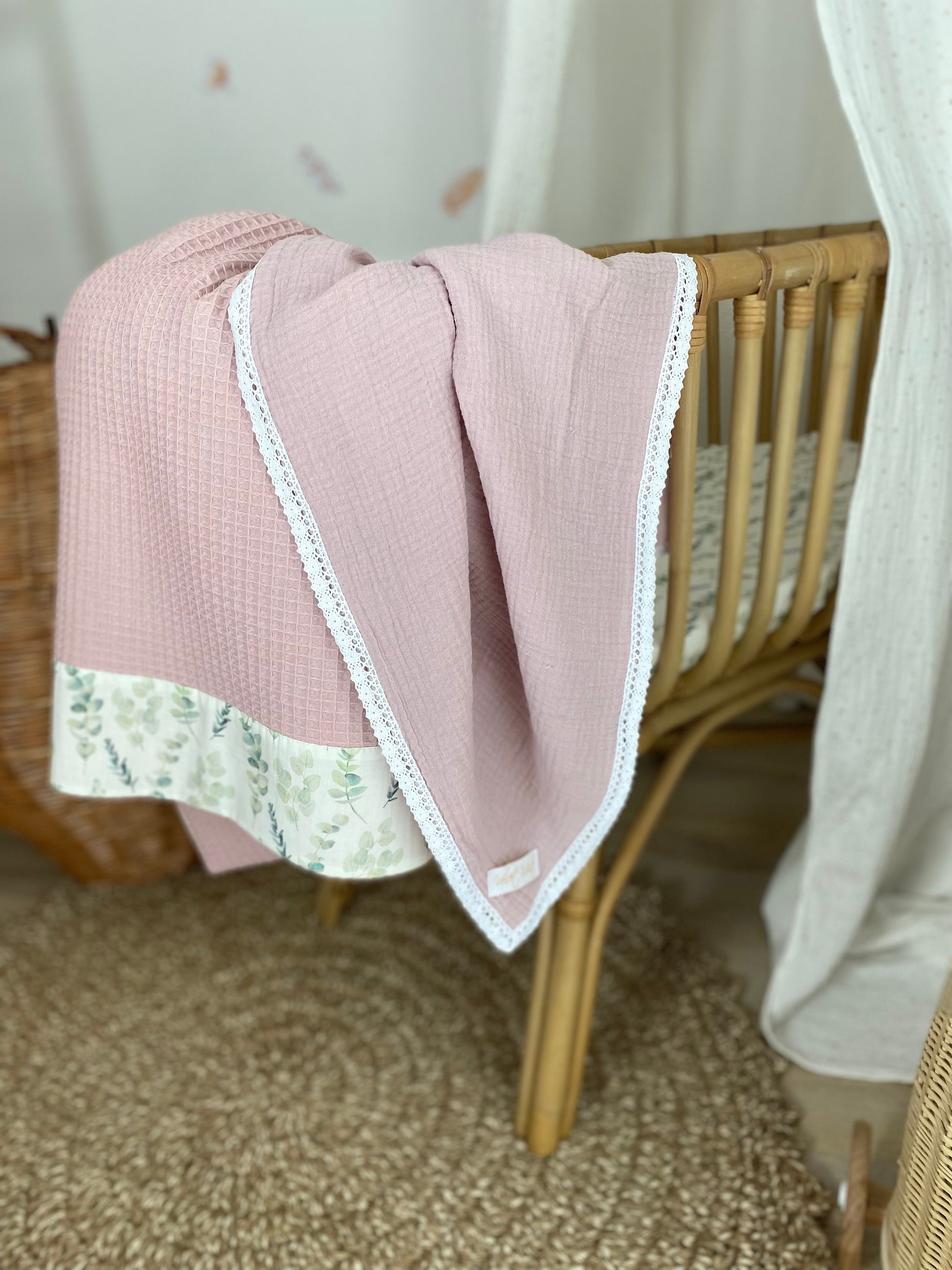 Baby box Pink Eucalyptus leaves, maternity hospital essentials, packed eco-friendly,Baby Shower Gift,Gift for new parent, Christmas gift