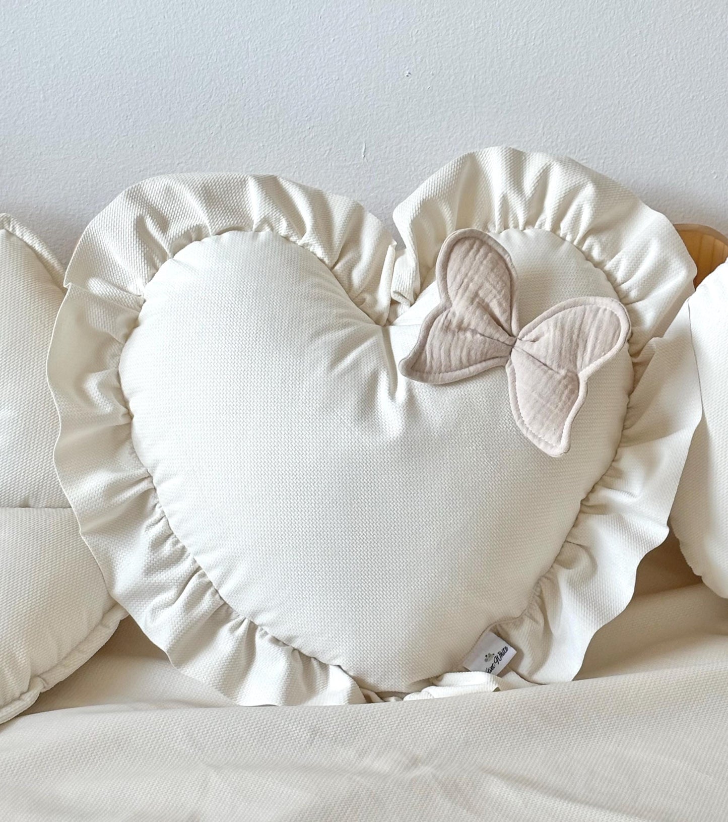 Kids Decorative Pillow, Kids Room Decor Cushion with ruffles