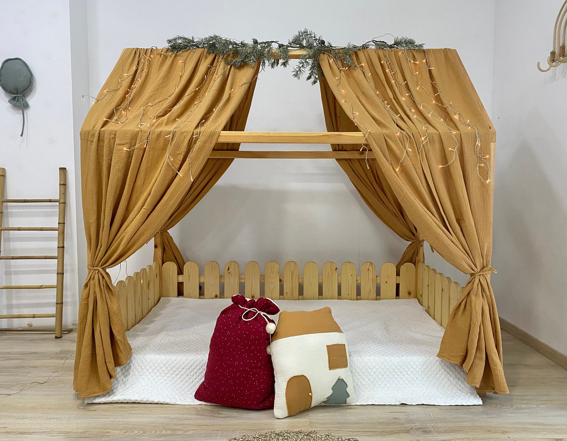 Muslin Canopy | Toddler Bed Canopy Gift Set