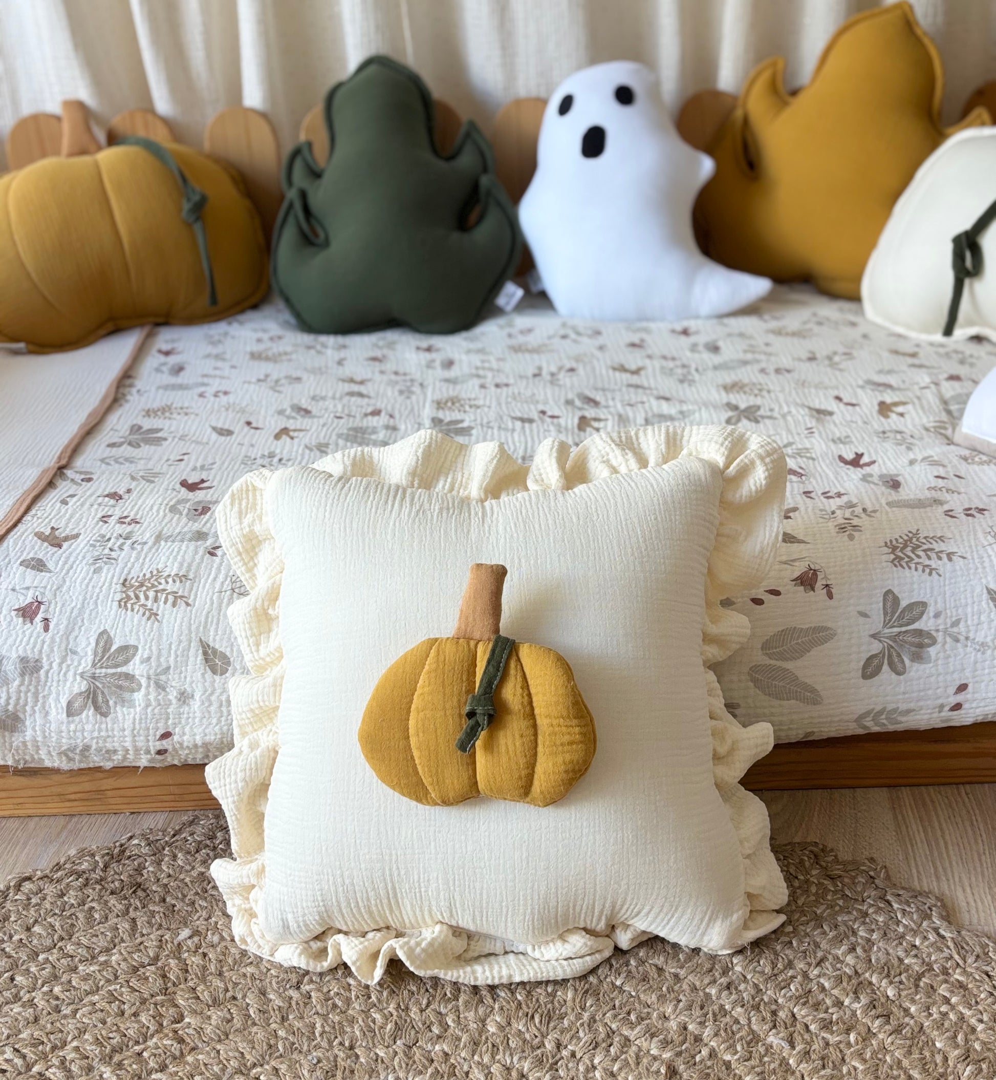 Handmade Cotton Halloween Pillows: Kids Room Decor