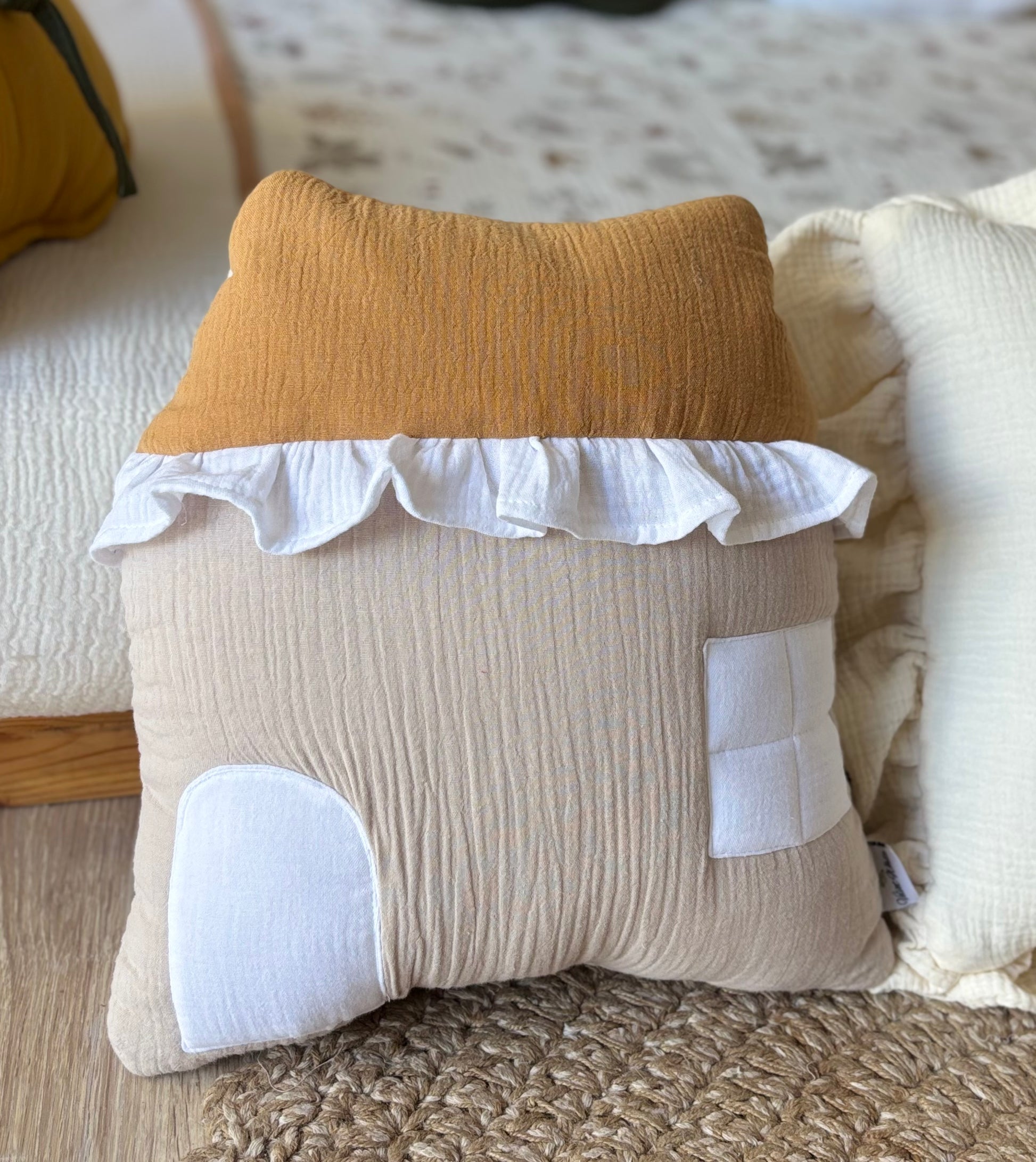 Handmade Cotton Halloween Pillows: Kids Room Decor