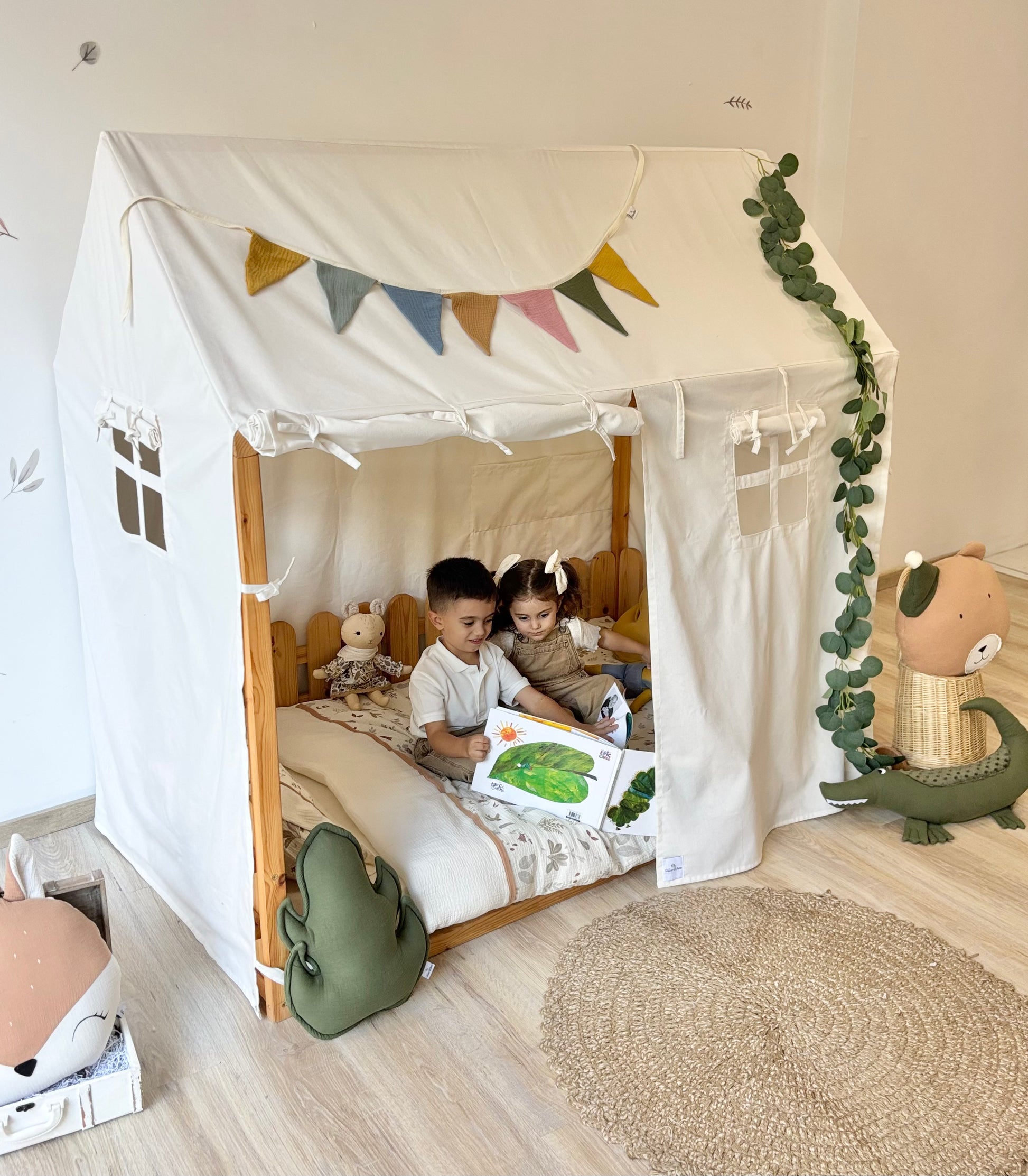 Canvas Canopy | Toddler Bed Canopy | Toddler Bed Canopy | House Bed Canopy