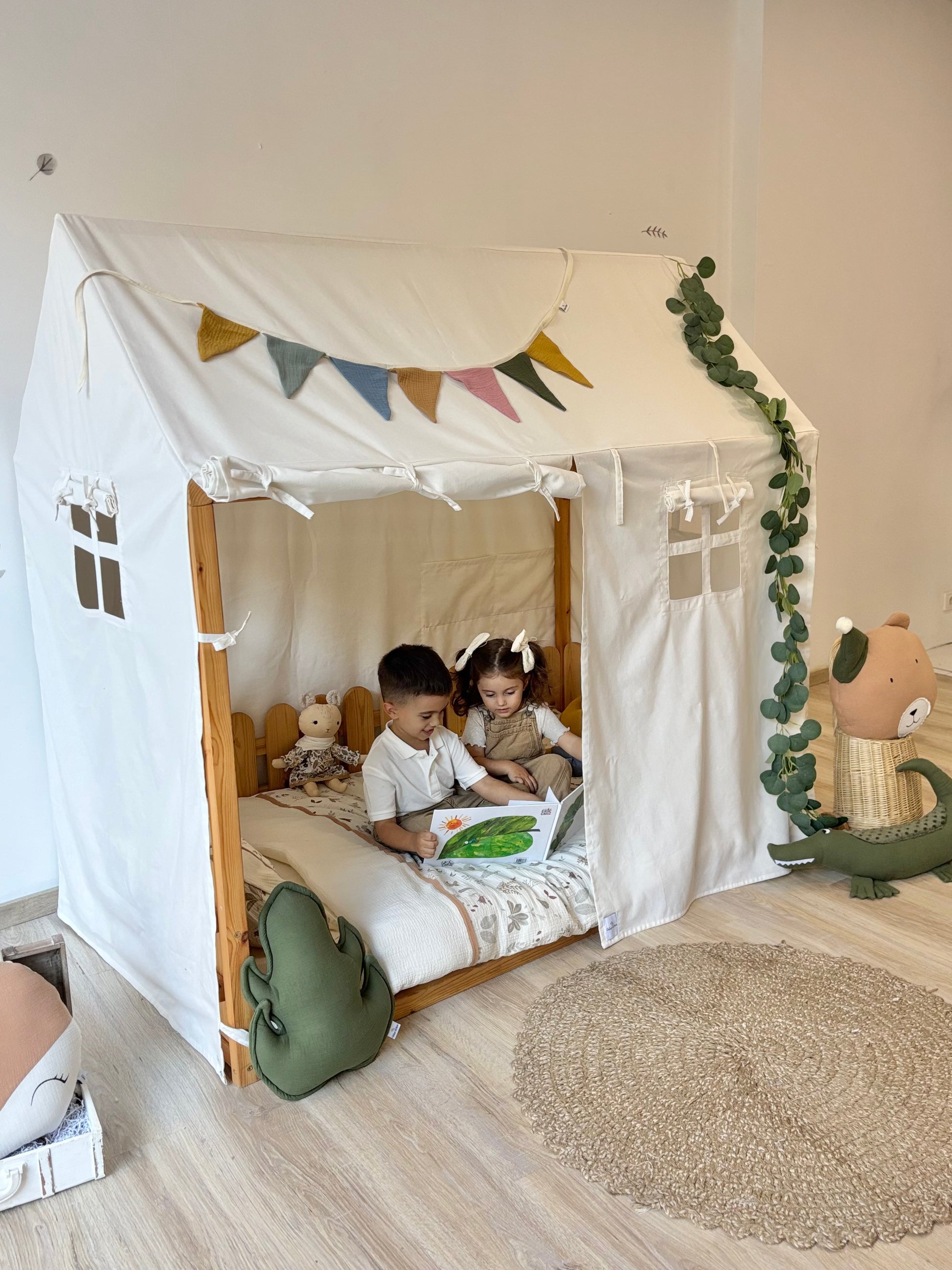 Canvas Canopy | Toddler Bed Canopy | Toddler Bed Canopy | House Bed Canopy