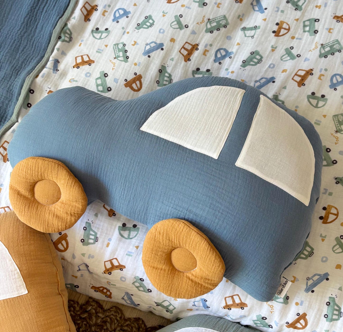 Kids Decorative Car Pillows, Kids Room Decor Cushion Cars Themed