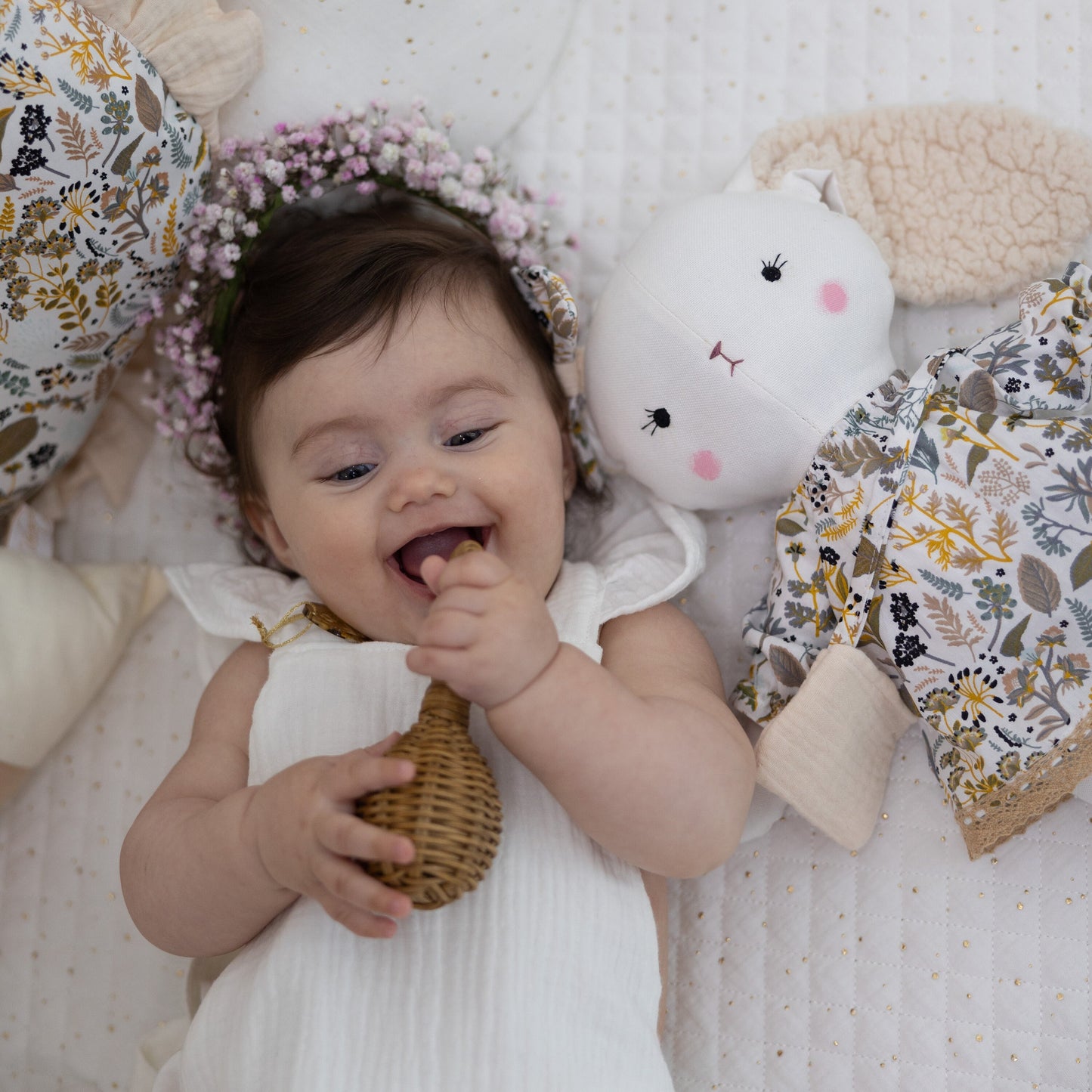 Bunny Rag Doll | Fabric Stuffed Animal