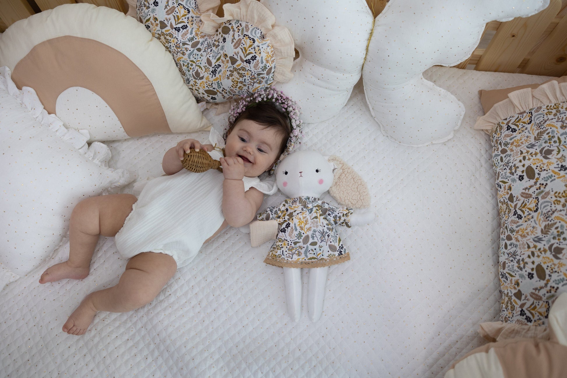 Bunny Rag Doll | Fabric Stuffed Animal